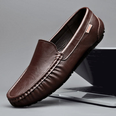 British Style Leather Slip-on Loafers