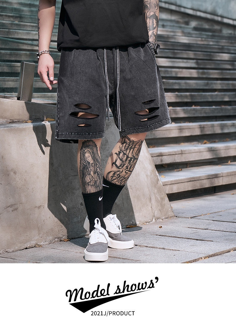 Five-point Shorts Men's Knitted Shorts