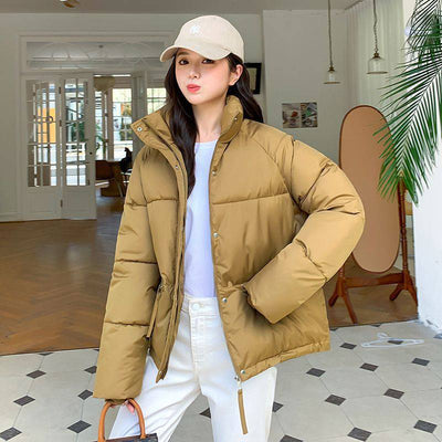 Down Cotton-padded Coat Women's Stand Collar Small Short Down Coat Cotton-padded Coat Women's Coat