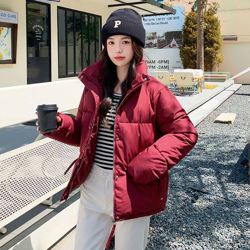 Down Cotton-padded Coat Women's Stand Collar Small Short Down Coat Cotton-padded Coat Women's Coat