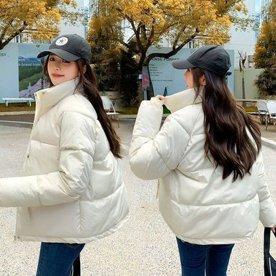 Down Cotton-padded Coat Women's Stand Collar Small Short Down Coat Cotton-padded Coat Women's Coat