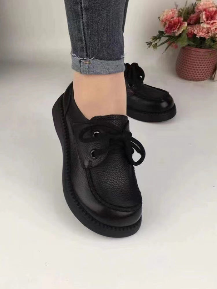 Soft Bottom Increase Platform Loafers