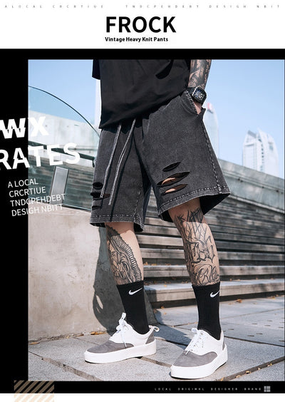 Five-point Shorts Men's Knitted Shorts